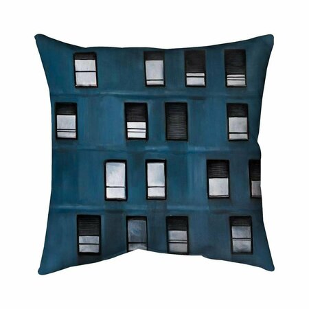 BEGIN HOME DECOR 26 x 26 in. Urban Building-Double Sided Print Indoor Pillow 5541-2626-CI273
